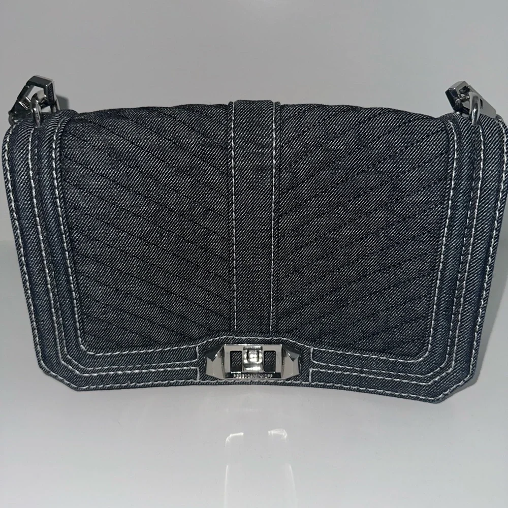 Rebecca Minkoff denim boy bag handbag purse